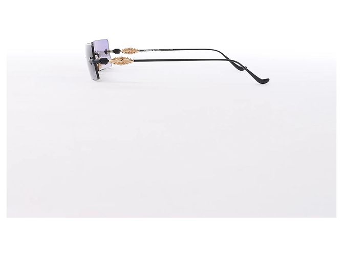 Gafas de sol Chrome Hearts HELLZ BELLZ chapadas en oro en Gray - vista 5