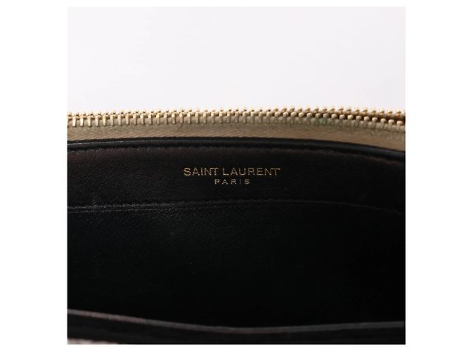 Autre Marque Borsa a tracolla Saint Laurent Paris Kate Small Tassel in glitter argento - vista 13