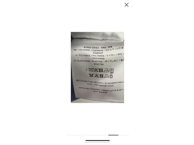 Pull en cachemire Givenchy logo 4G - Bleu clair - vue 4