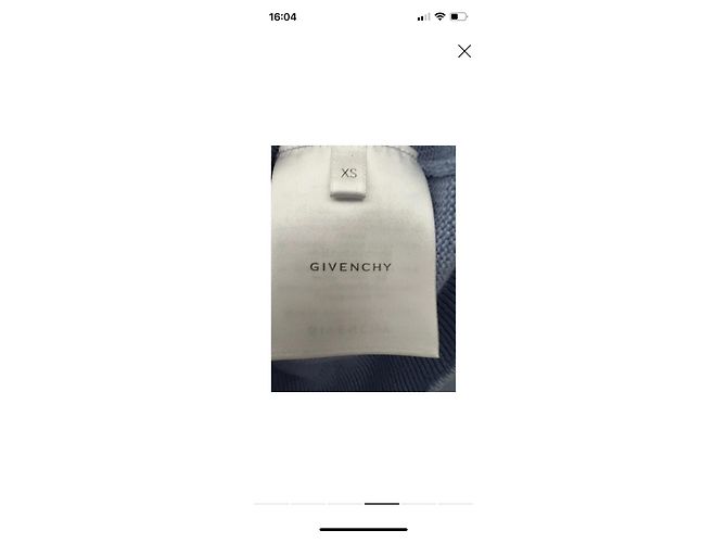 Pull en cachemire Givenchy logo 4G - Bleu clair - vue 6