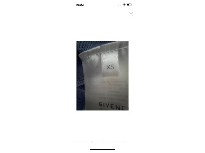 Pull en cachemire Givenchy logo 4G - Bleu clair - vue 7