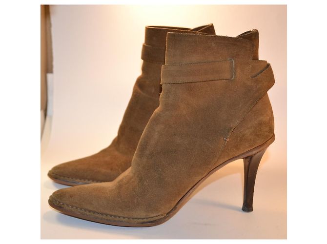 Gucci Stivaletti in Camoscio Marrone - vista 2