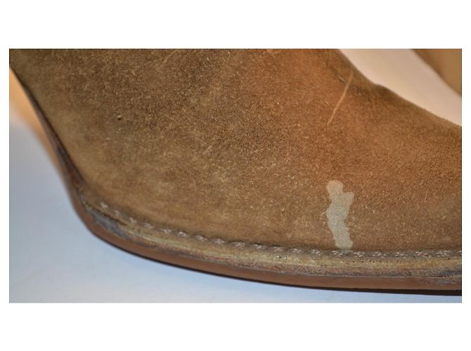 Gucci Stivaletti in Camoscio Marrone - vista 4