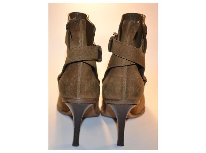 Gucci Stivaletti in Camoscio Marrone - vista 5