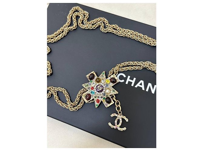 Collana Croce di Malta multicolore Chanel 11P - Collezione 2011 usata - vista 2