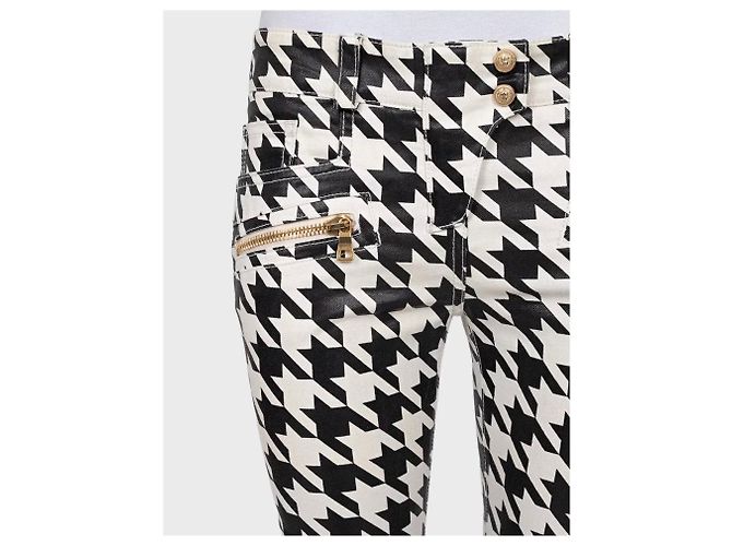 Pantaloni tapered Balmain pied-de-poule - FR 38/M usati - vista 4