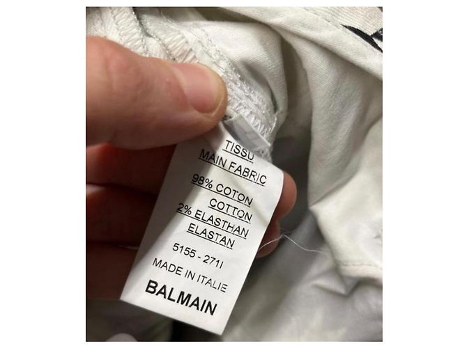 Pantaloni tapered Balmain pied-de-poule - FR 38/M usati - vista 5