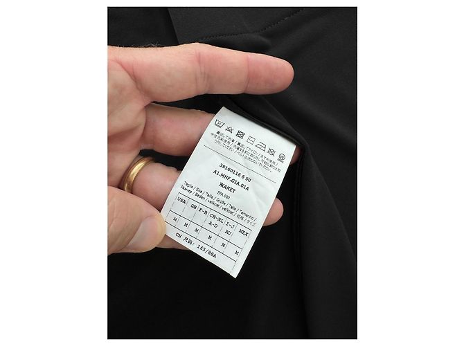 Max Mara Leisure Abrigo Largo de Viscosa Negro - vista 6