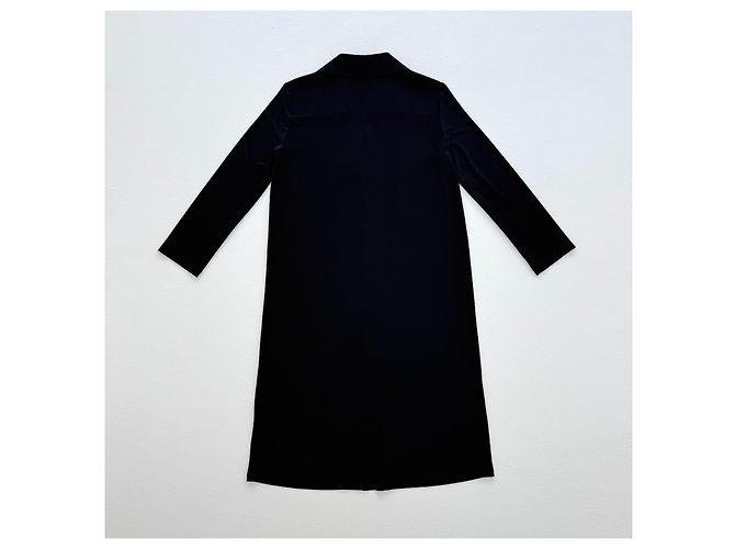 Max Mara Leisure Abrigo Largo de Viscosa Negro - vista 8