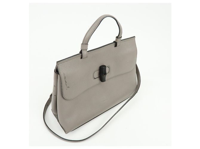 Gucci Bamboo Daily Top Handle Leather Small - vista 4