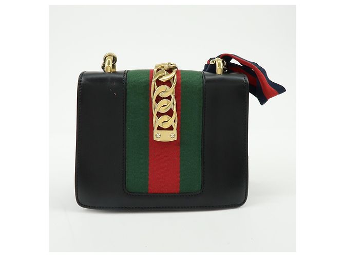 Gucci Sylvie Chain Leather Mini - vista 2