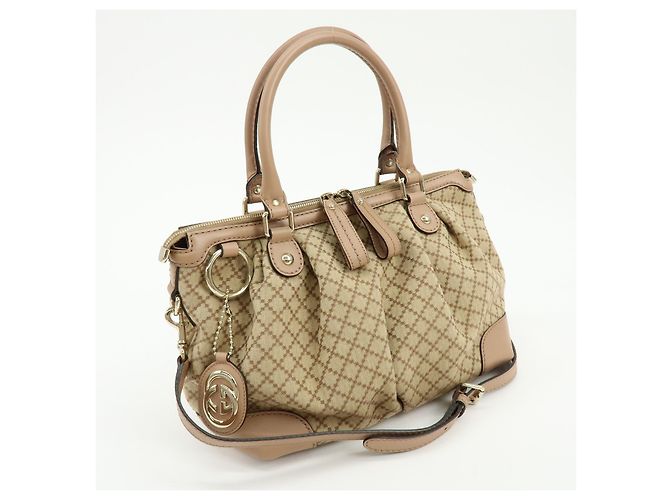 Gucci Sukey Diamante Canvas with Leather Medium - vista 4