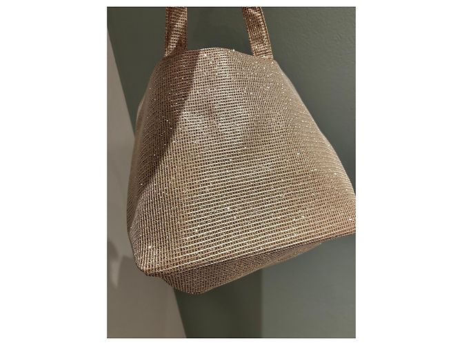 Borsa Tote Christian Dior Glitter Oro - vista 4