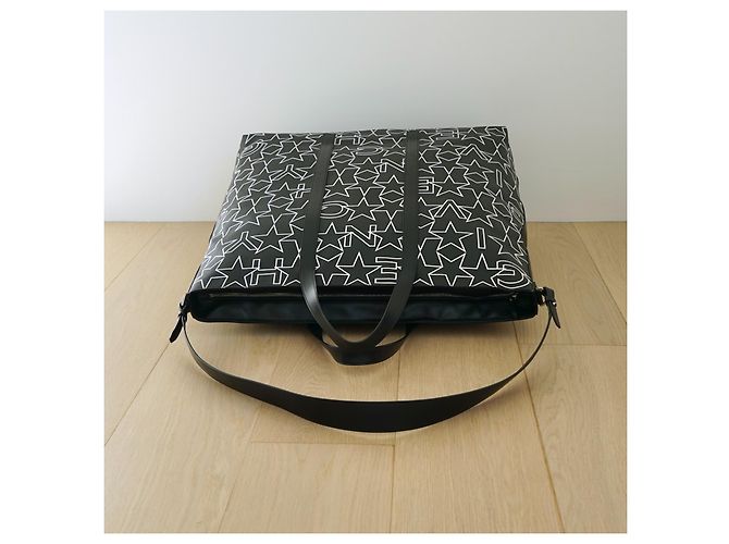Givenchy Sac Tote en Toile Imprimé Étoiles Noir - vue 12