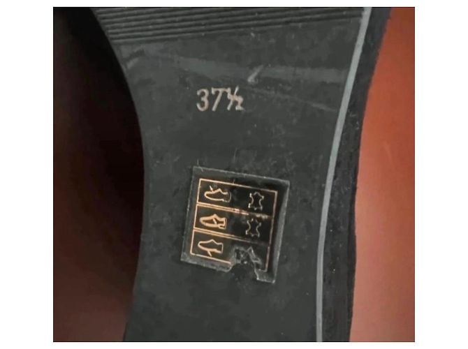 Sonia Rykiel Scarpe con zeppa in camoscio nero - vista 6