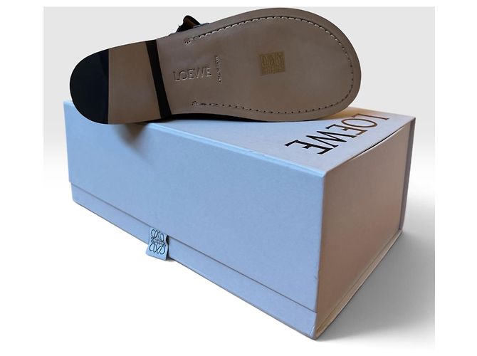 Loewe Campo Mary Jones Mules aus schwarzem Leder - Ansicht 6