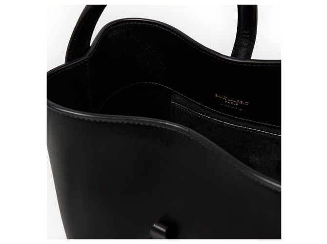 Autre Marque Saint Laurent Le 37 Mini Sac en Cuir Noir - vue 12