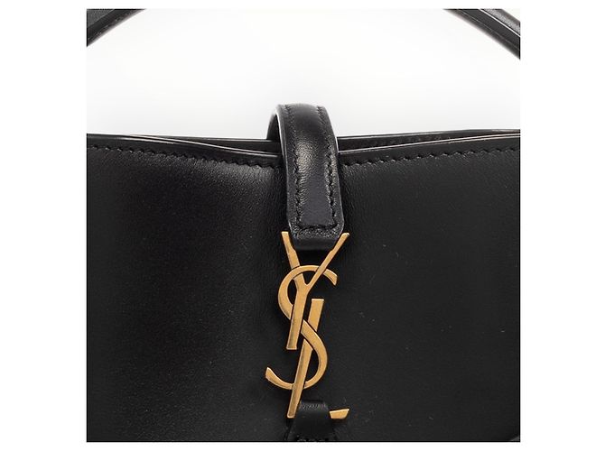 Autre Marque Saint Laurent Le 37 Mini Sac en Cuir Noir - vue 13