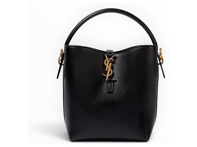 Autre Marque Saint Laurent Le 37 Mini Sac en Cuir Noir - vue 4