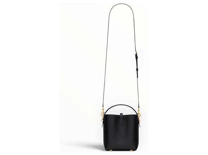 Autre Marque Saint Laurent Le 37 Mini Sac en Cuir Noir - vue 7