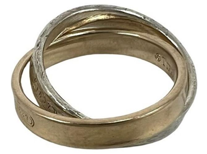Autre Marque Anello Tiffany Interlocking in oro e argento - vista 4