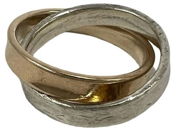 Autre Marque Anello Tiffany Interlocking in oro e argento - vista 6