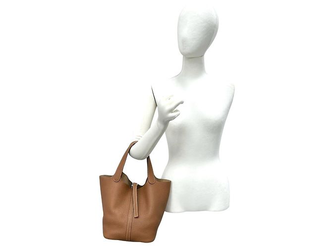 Hermès Bolso HERMES Picotin MM de piel Taurillon Clemence - vista 2