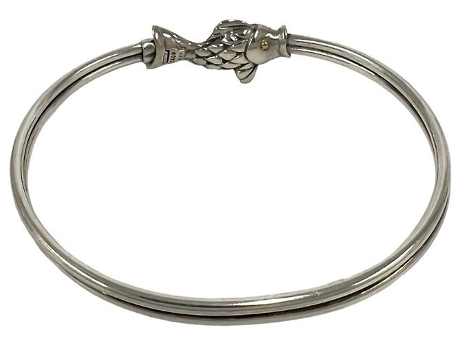 Autre Marque Bracciale rigido Tiffany Vintage Motivo Pesce - vista 5