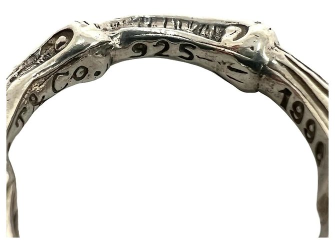 Autre Marque Anello Tiffany Vintage Bamboo in Argento 925 - vista 3