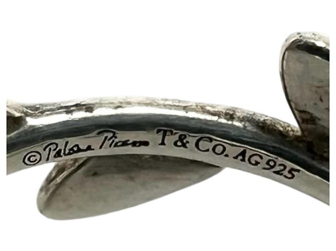Autre Marque Anello Tiffany Vintage Olive Leaf Band - vista 3