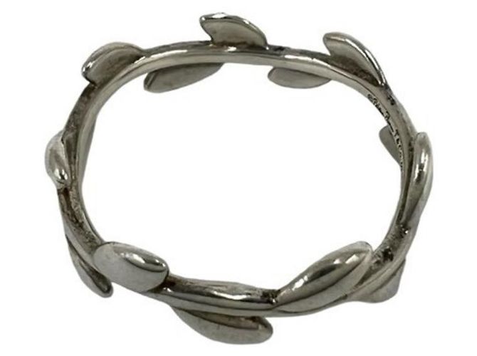 Autre Marque Anello Tiffany Vintage Olive Leaf Band - vista 4