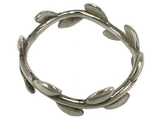 Autre Marque Anello Tiffany Vintage Olive Leaf Band - vista 5