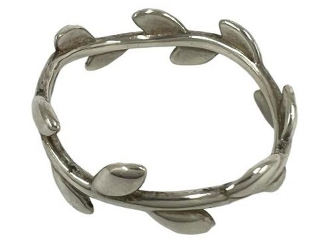 Autre Marque Anello Tiffany Vintage Olive Leaf Band - vista 6
