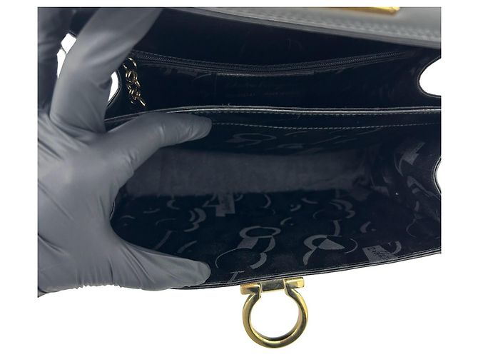 Gancini Borsa in pelle di vitello Salvatore Ferragamo - vista 9
