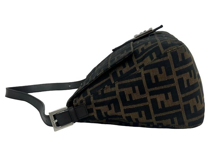 Sac à épaule Fendi Vintage Zucca FF Pattern - vue 5