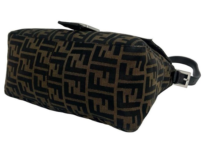 Sac à épaule Fendi Vintage Zucca FF Pattern - vue 8