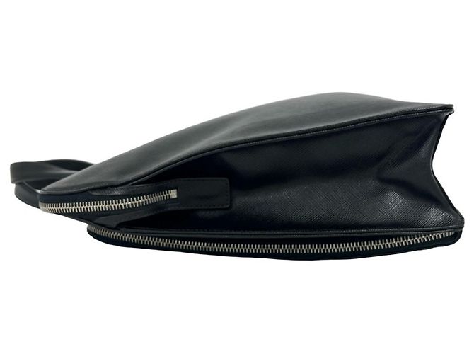 Saffiano Maletín Prada de cuero negro - vista 5