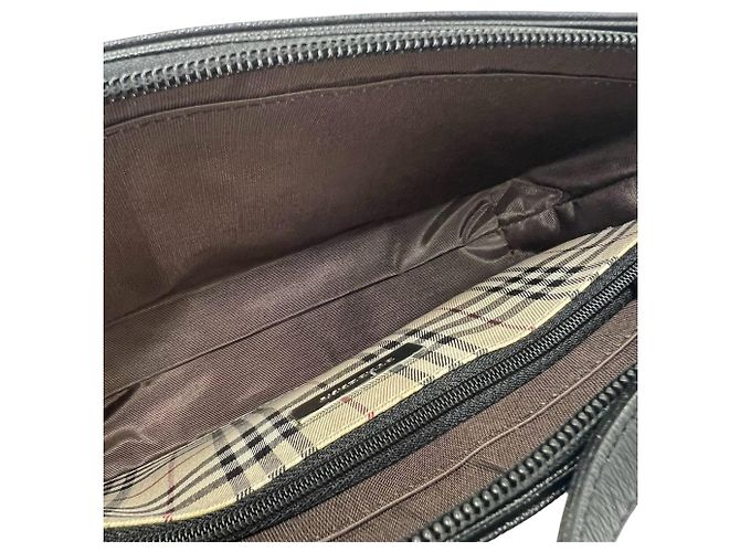 Borsa a tracolla in pelle Burberry Nova Check Pattern - vista 9