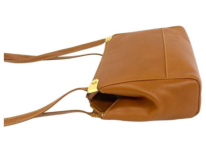 Loewe Vintage Anagram Logo Leder Semi-Shoulder Bag - Ansicht 5