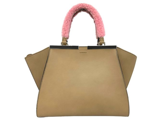 Borsa a tracolla in pelle 2-way Fendi Trois Jours - vista 3