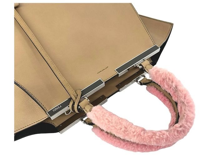 Borsa a tracolla in pelle 2-way Fendi Trois Jours - vista 4