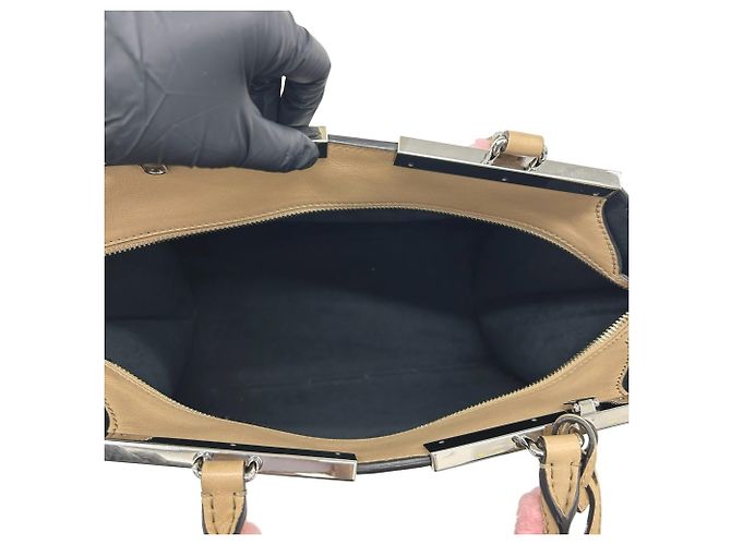 Borsa a tracolla in pelle 2-way Fendi Trois Jours - vista 9