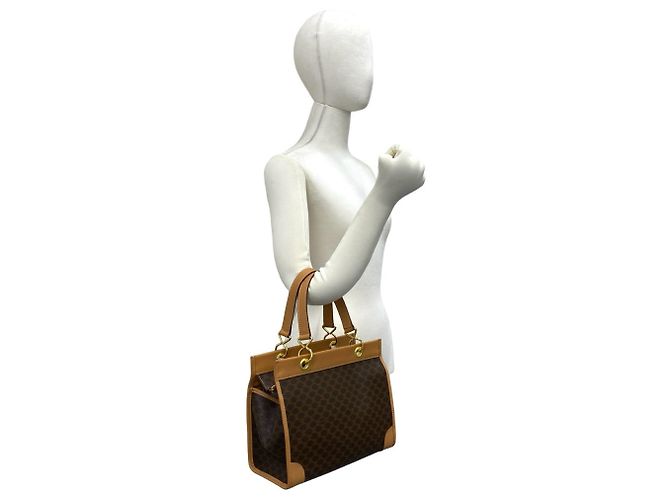 Céline CELINE Vintage Macadam Blazon Pattern Triomphe Handtasche - Ansicht 2