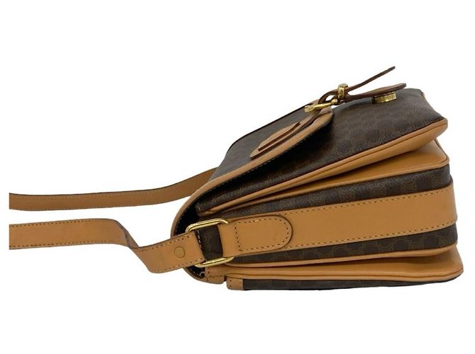 Céline Borsa a tracolla in pelle Celine Macadam Blazon Pattern Triomphe - vista 5