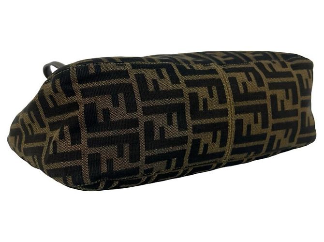 Borsa Fendi Vintage Zucca Canvas Leather - vista 7