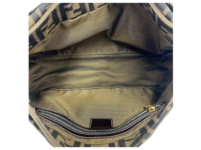 Borsa Fendi Vintage Zucca Canvas Leather - vista 9