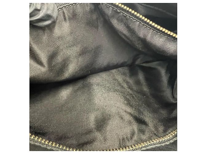 Prada Triangle Logo Hardware Circle Plate Tessuto Pocono Shoulder Bag - view 10