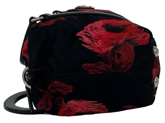 Mini sac à main deux voies Prada avec logo triangle - vue 5