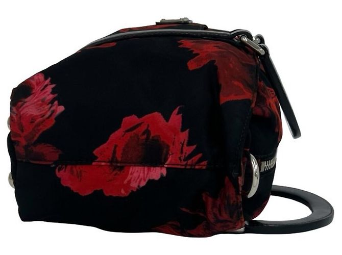 Mini sac à main deux voies Prada avec logo triangle - vue 6