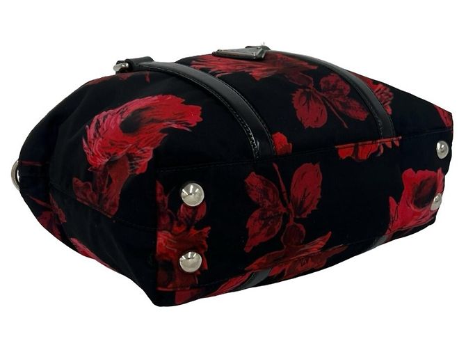 Mini sac à main deux voies Prada avec logo triangle - vue 7
